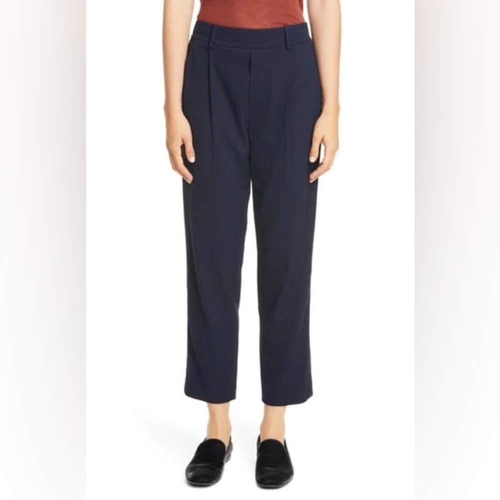 VINCE Classic Pull-on Trousers size XS in Navy NWOT - Picture 3 of 14